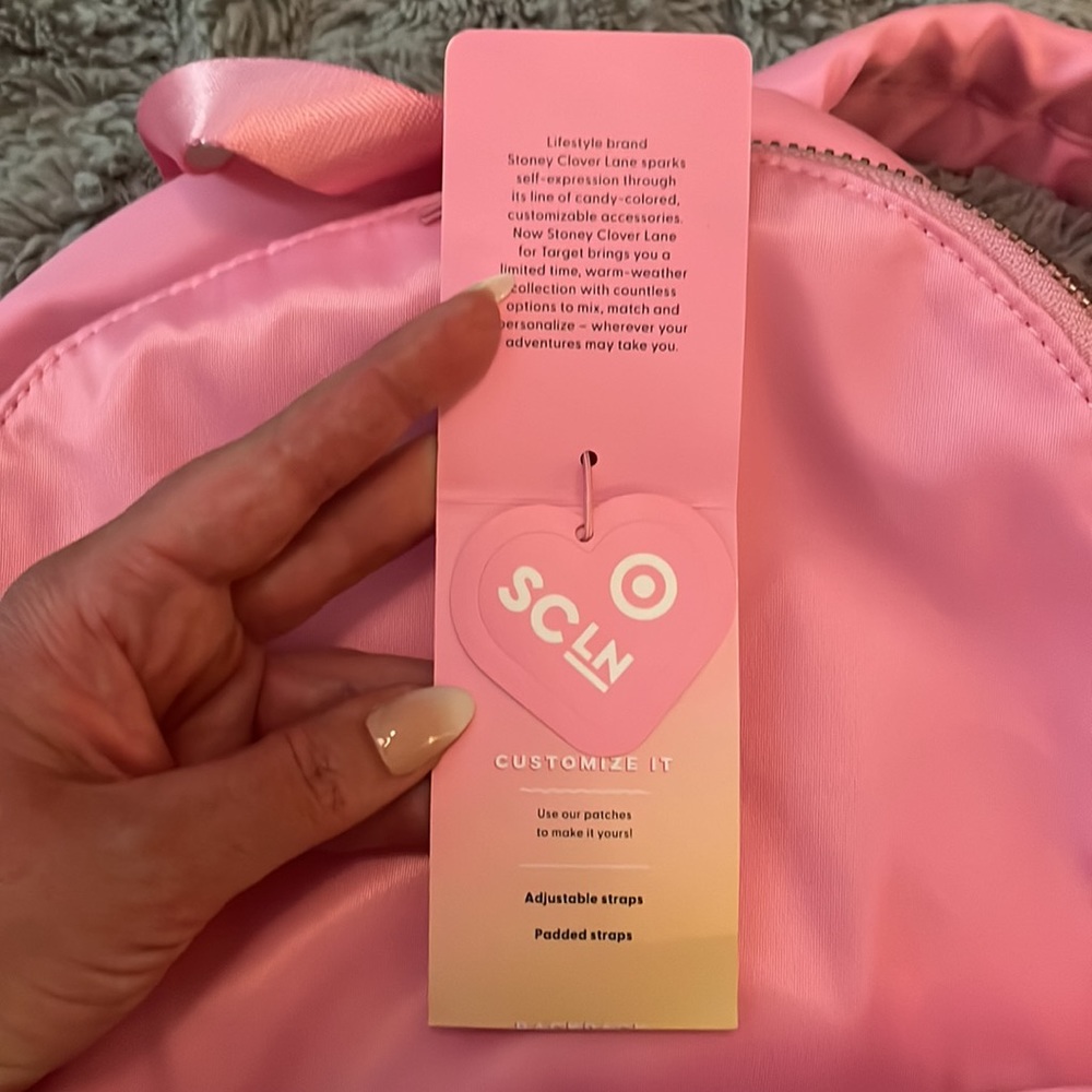 Bnwt Stoney Clover Lane Barbie-core pink backpack 🎒 - Picture 6 of 8